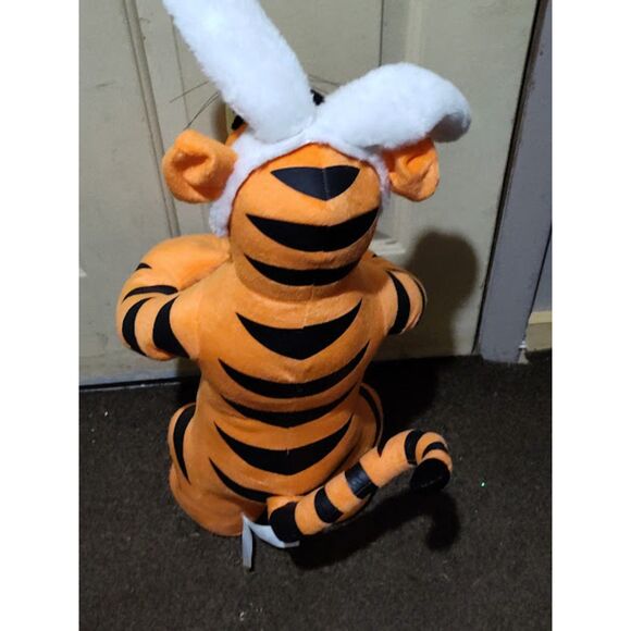 Vintage Tigger Poseable Stand Up Plush With Easter Bunny Ears approx. 28" Tall - Picture 6 of 9